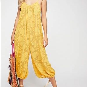 Free people yellow cover up